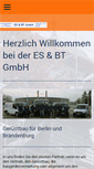 Mobile Screenshot of geruesttechnik-esbt.de